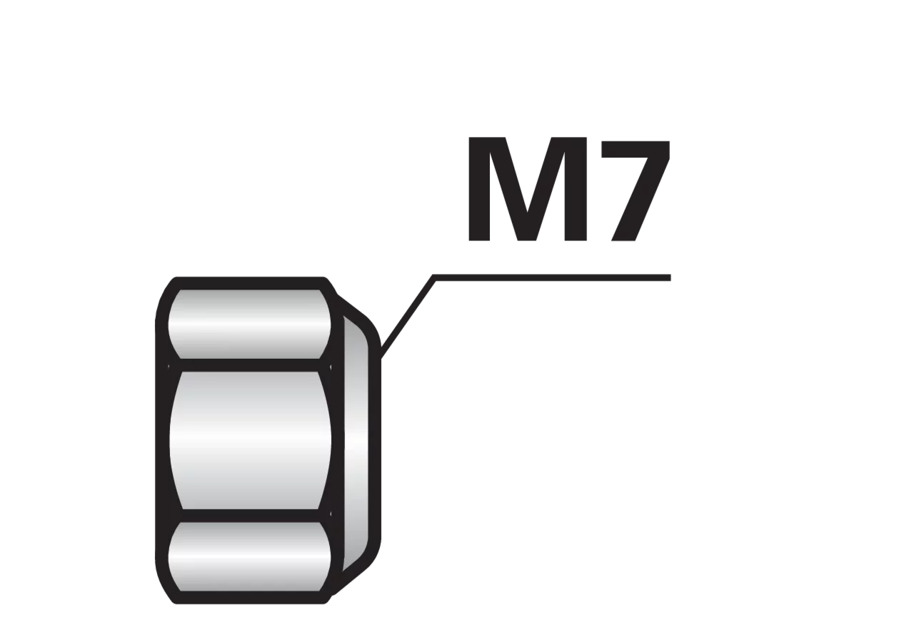 Sechskantmutter M7 SIP 150265505 SIP