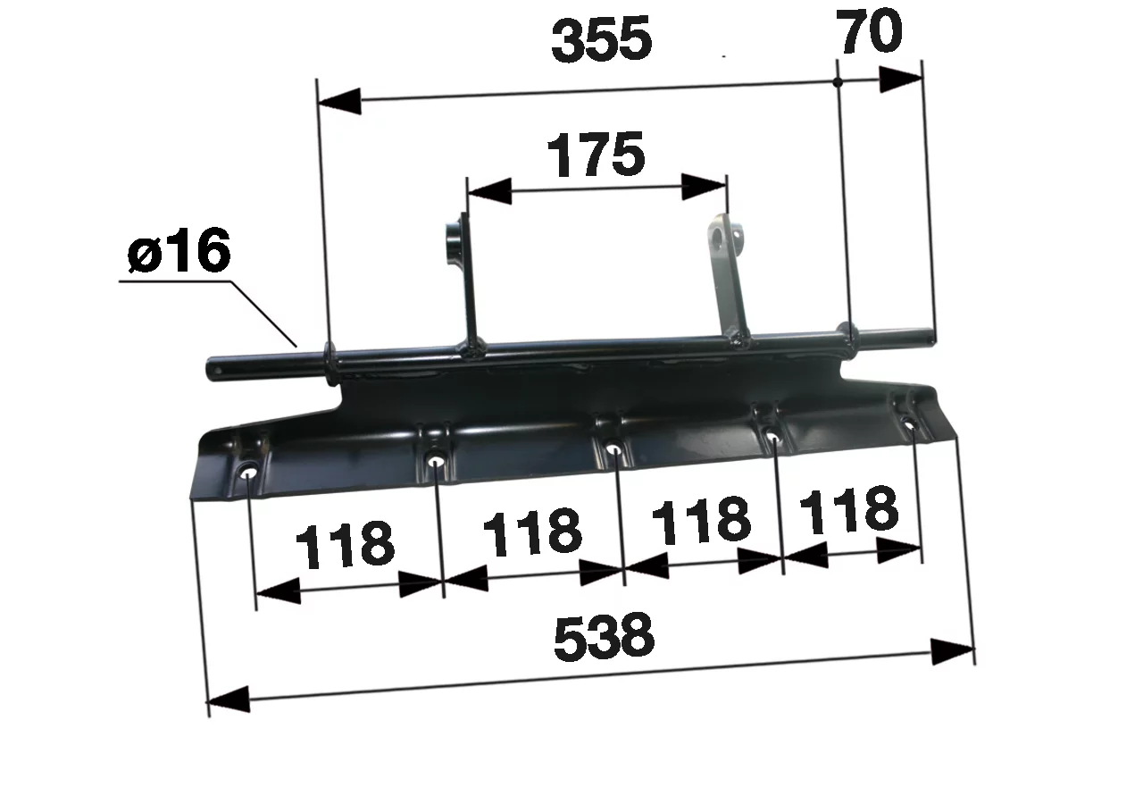 Zinkenträger L 538 mm, 5-reihig SIP 274060021 SIP