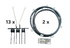 Zinkenband B 32 x L 5.068 mm, 13 Zinkenträger, 3 Zinken pro Reihe SIP 151056902 SIP