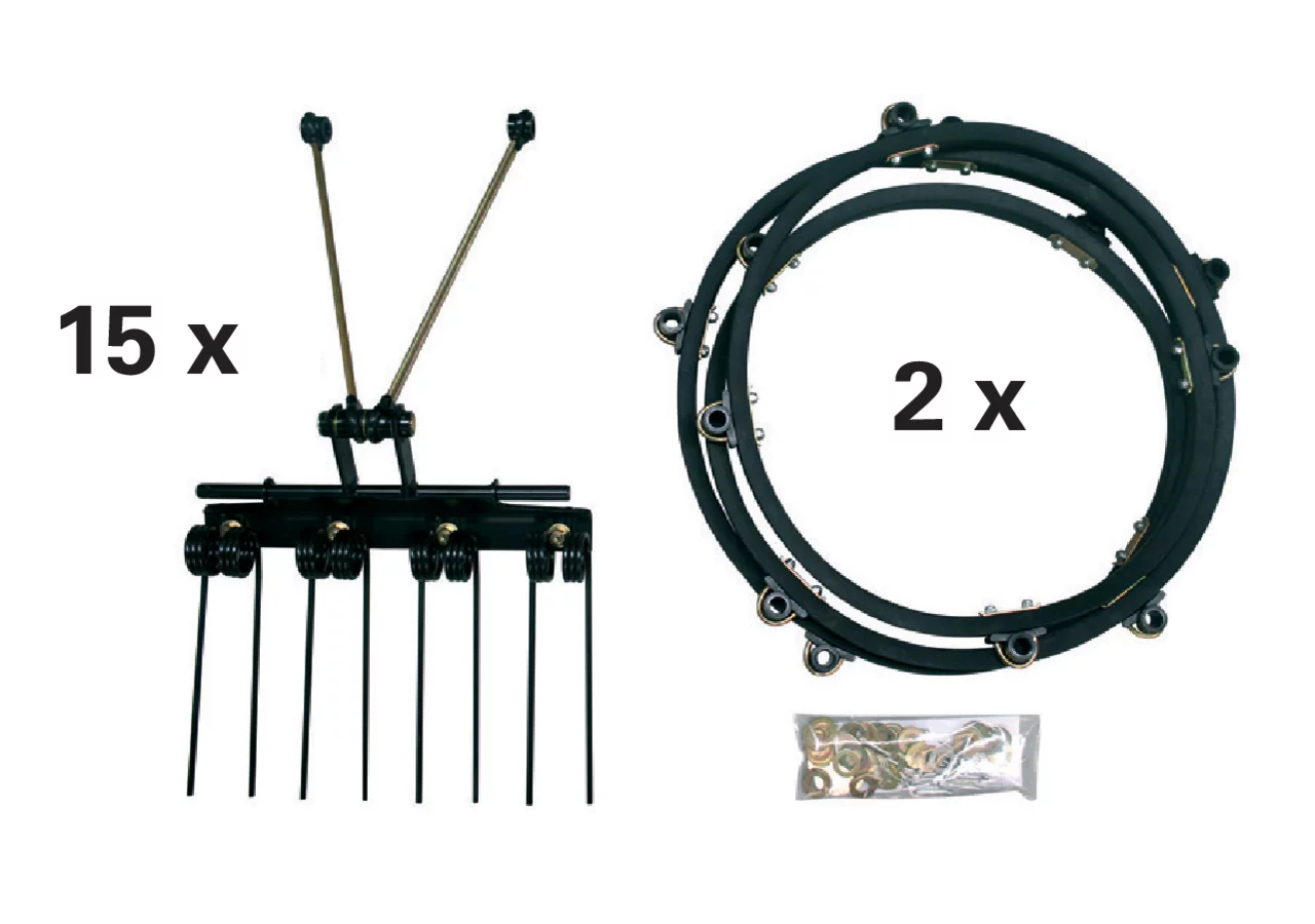 Zinkenband B 32 x L 5.868 mm, 15 Zinkenträger, 4 Zinken pro Reihe SIP 154361201 SIP