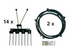 Zinkenband B 32 x L 5.468 mm, 14 Zinkenträger, 4 Zinken pro Reihe SIP 154771205 SIP