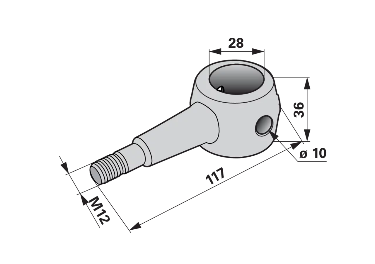 Steuerhebel L 117 mm SIP 153752915 SIP
