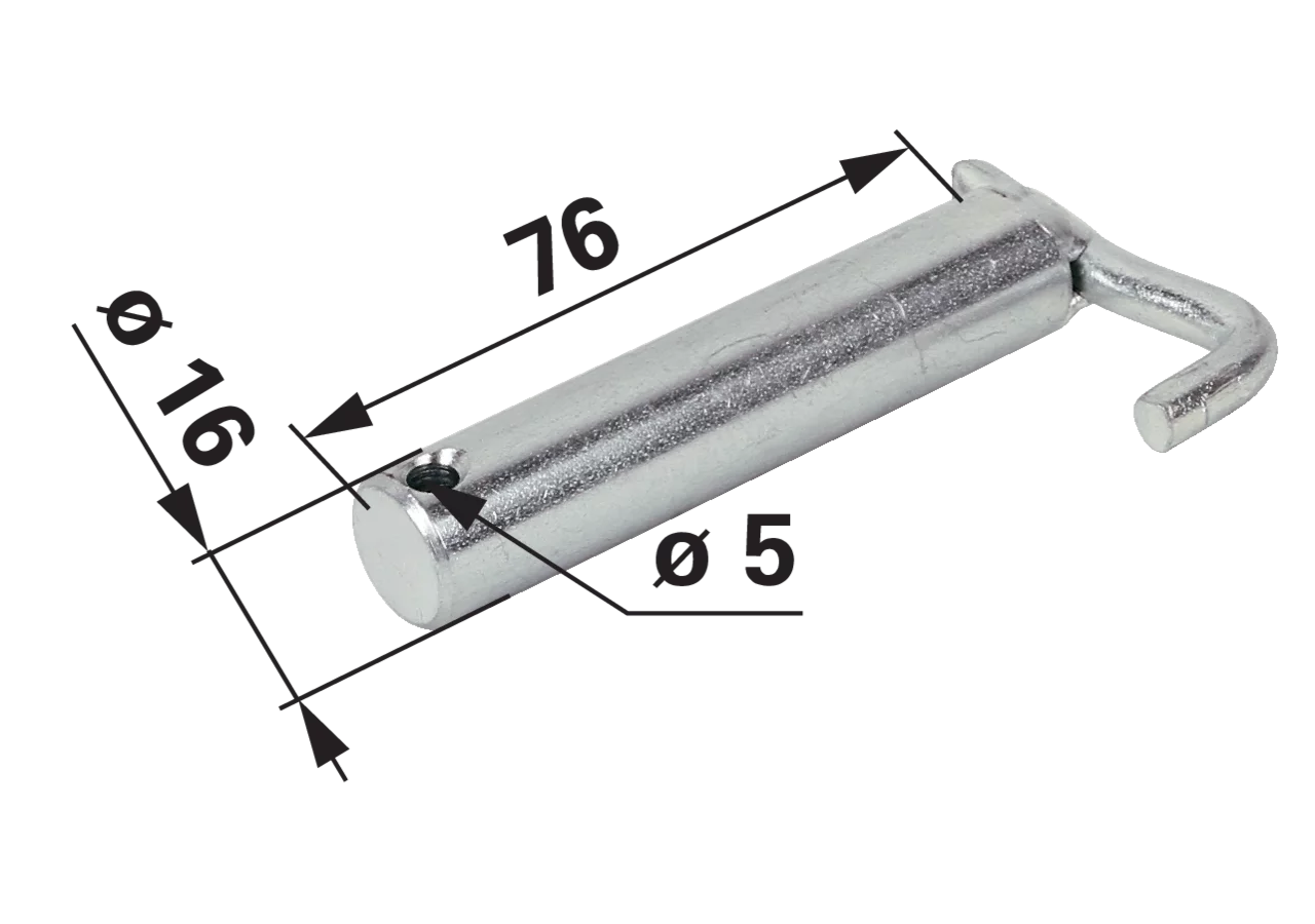 Sicherungsbolzen AD 16 x L 76 mm SIP 151057803 SIP