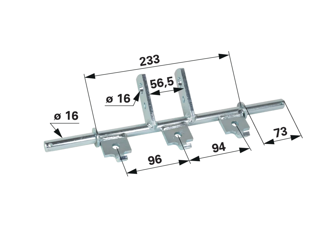 Zinkenträger für 3 Zinken – passend für SIP 151591816 GartenShop24