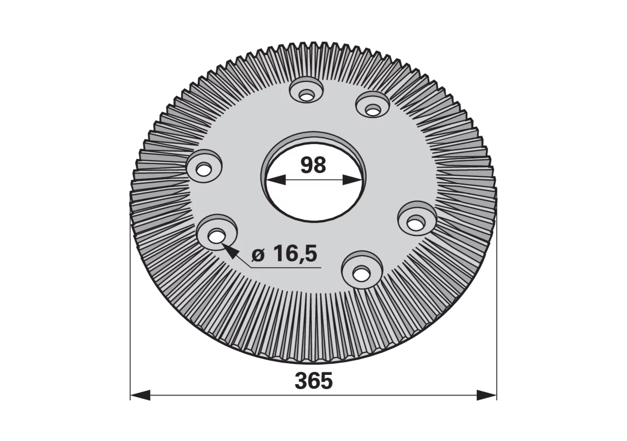 Tellerrad 91 Zähne SIP 153656403 SIP