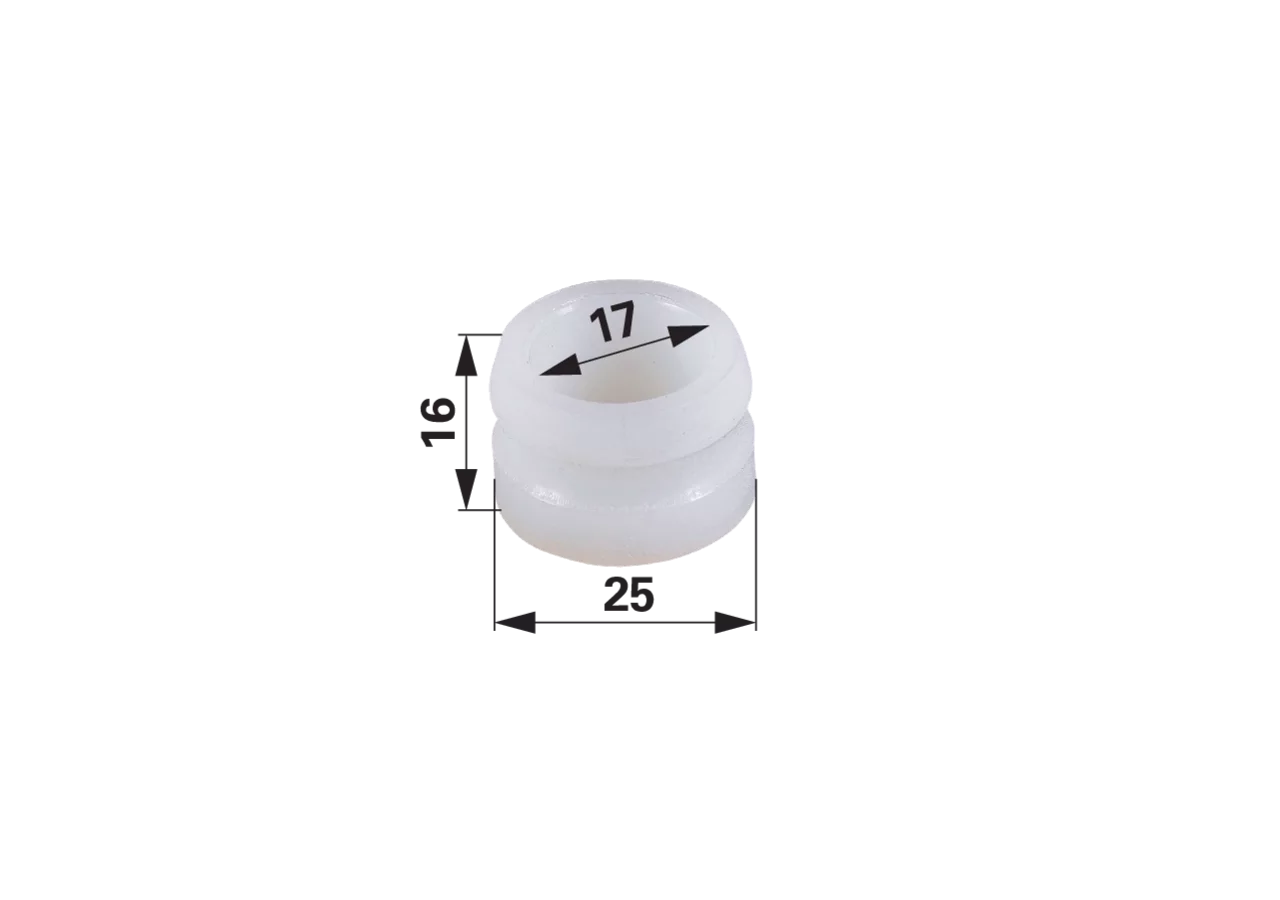 Buchse AD 25 x ID 17 x L 16 mm – passend für Reform 150.420.321 GartenShop24