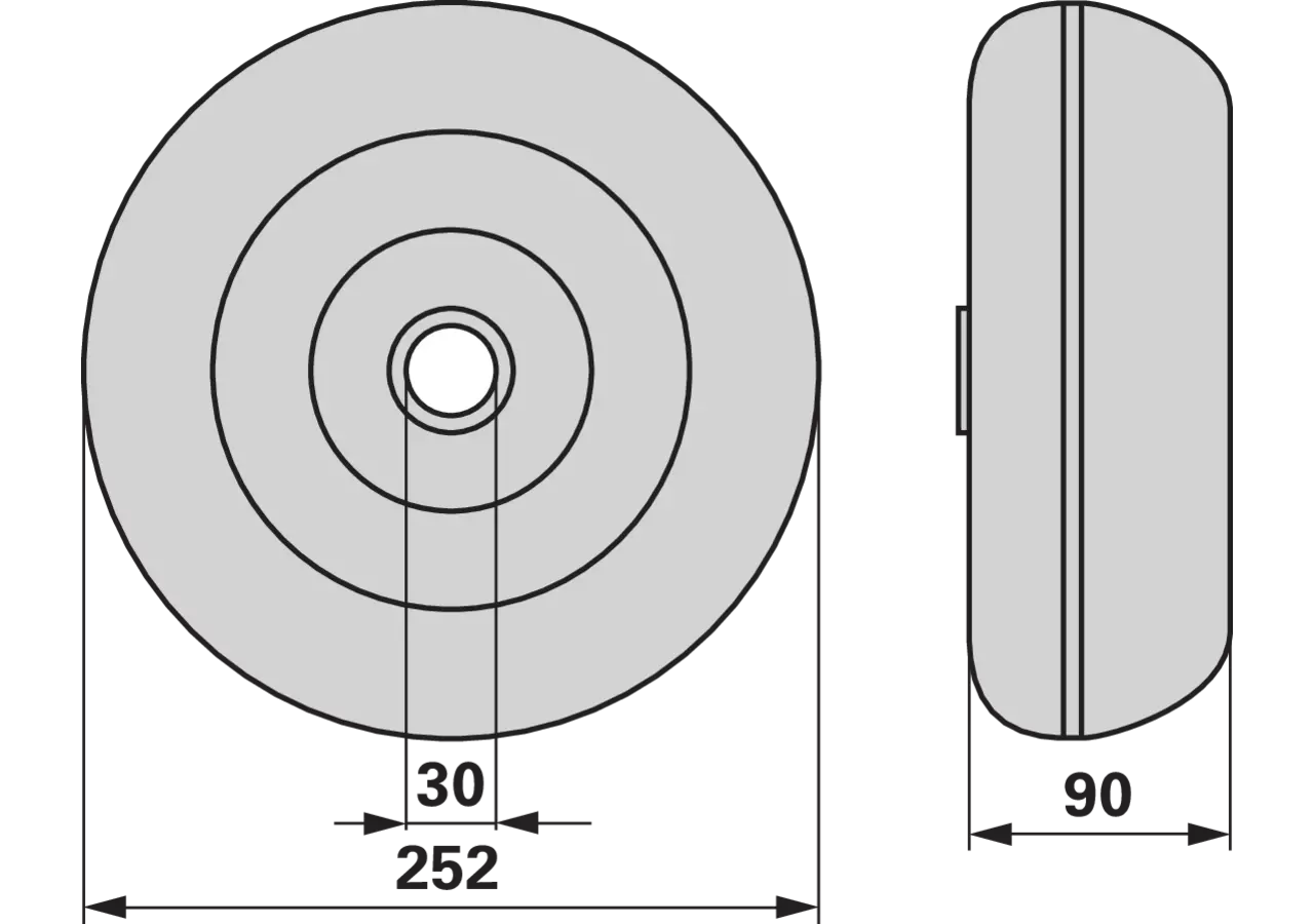 Tastrad AD 252 mm – passend für Pöttinger 451.002 GartenShop24