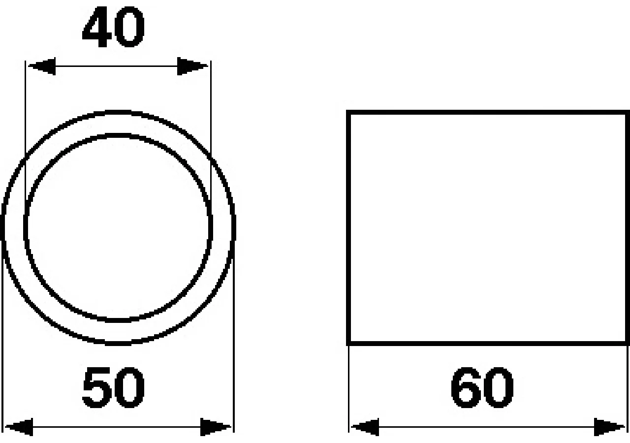 Buchse AD 50 x ID 40 x L 60 mm – passend für Pöttinger 410.057 GartenShop24