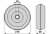 Laufrad AD 270 mm Pöttinger 451.004 Pöttinger