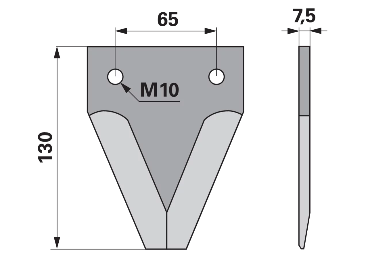 Häckslermesser Mais – passend für Mengele 03-045759 MWS
