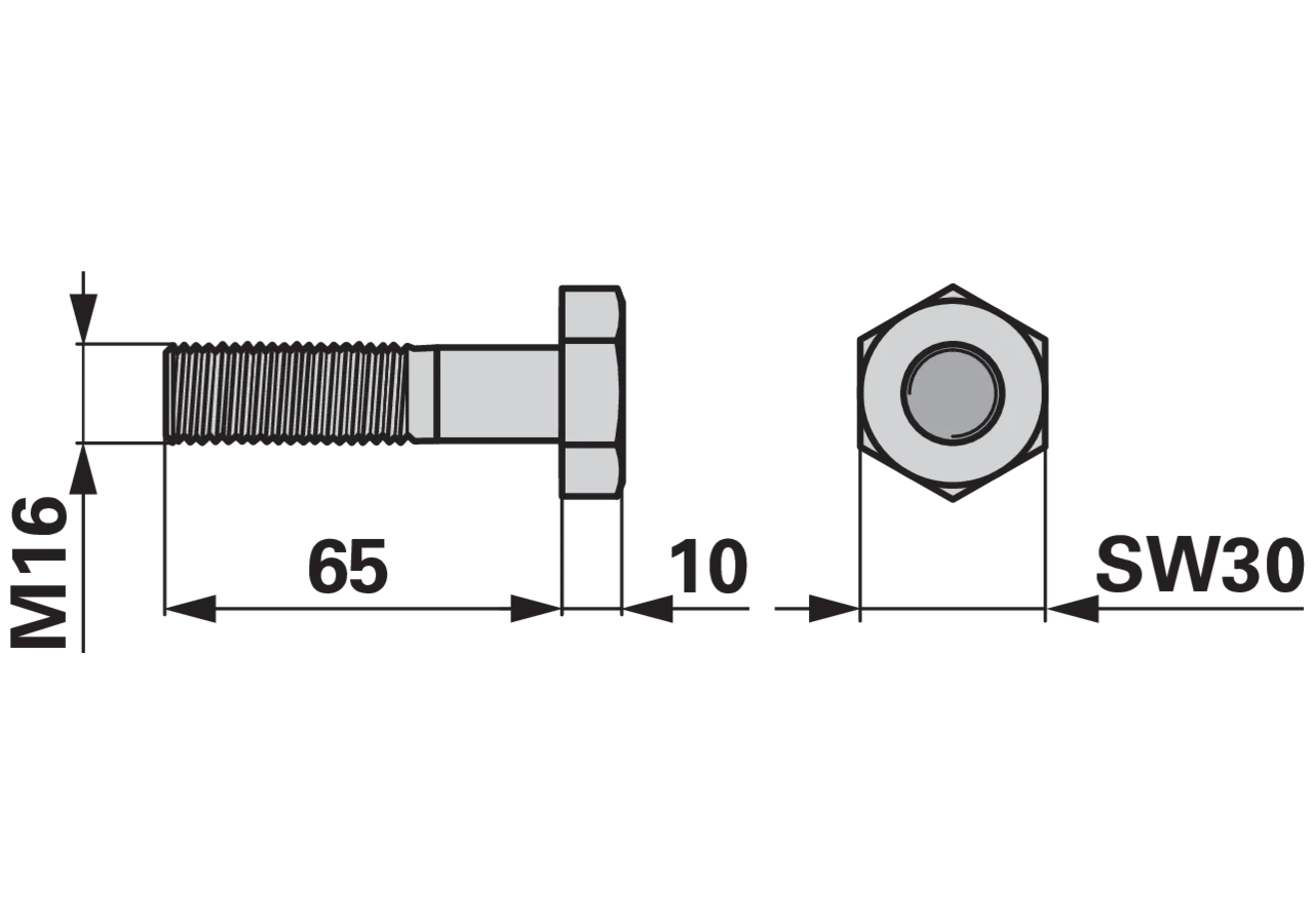 Sechskantschraube – passend für PZ-Vicon NP1023 GartenShop24