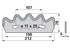 Mischwagenmesser L 212 x B 78 x S 5 mm, links, unten aufgebogen – passend für Strautmann 60503502 MWS