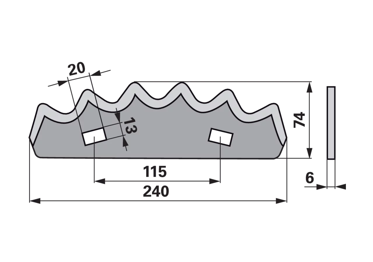 Mischwagenmesser – passend für Kuhn A5310402 GartenShop24