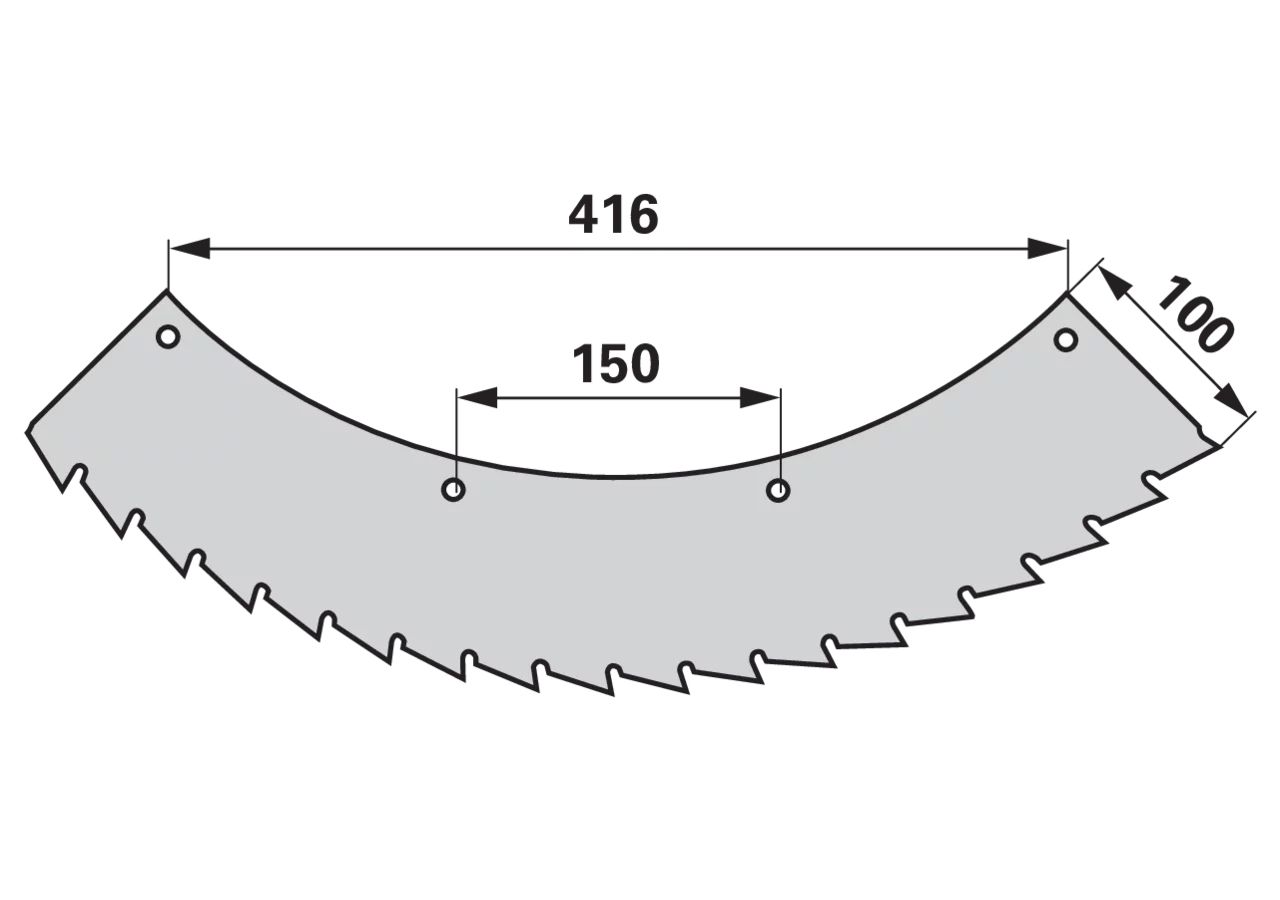 Sägemesser innen – passend für Kemper 66036 MWS