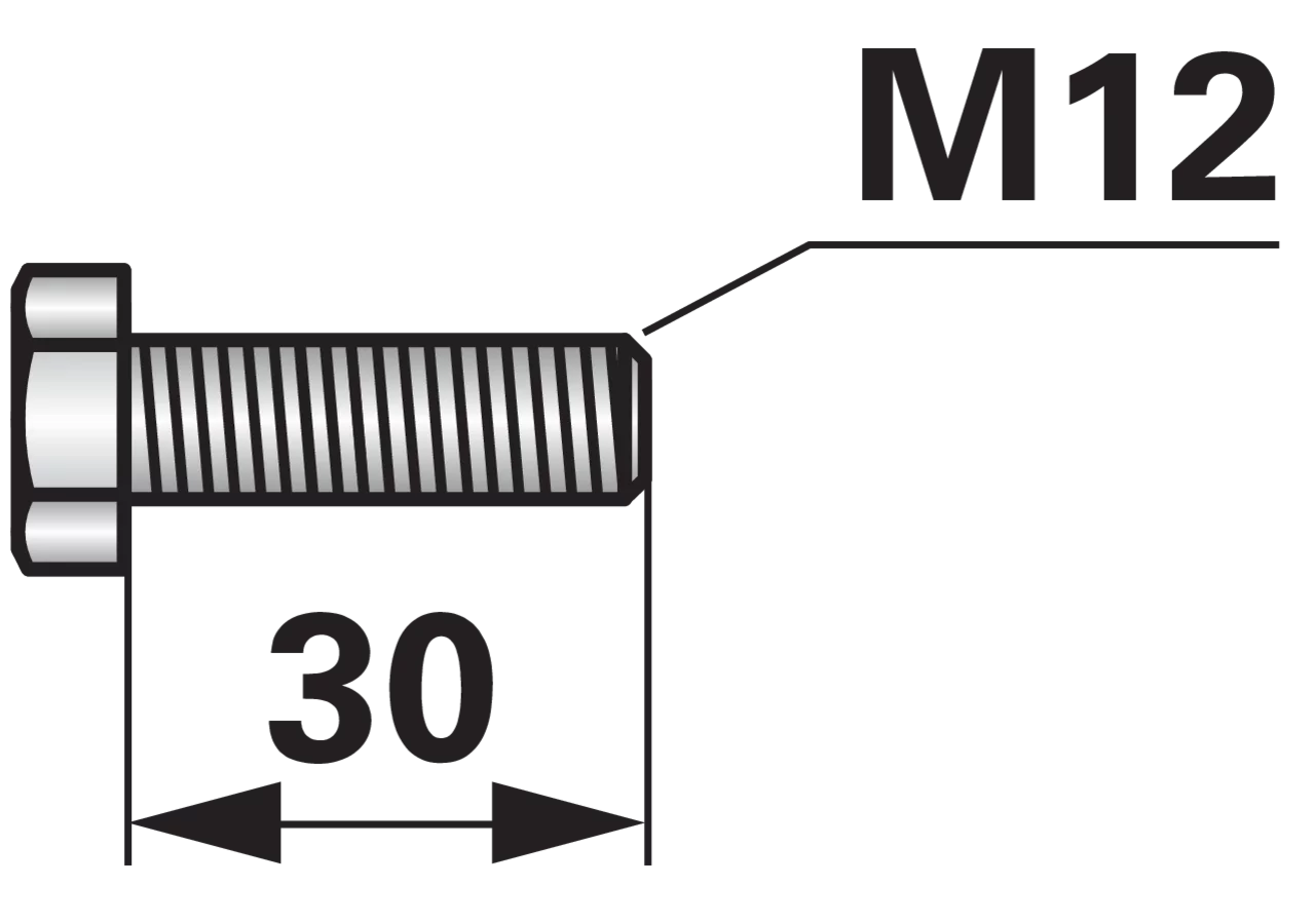 Sechskantschraube – passend für Claas 237461.0 GartenShop24