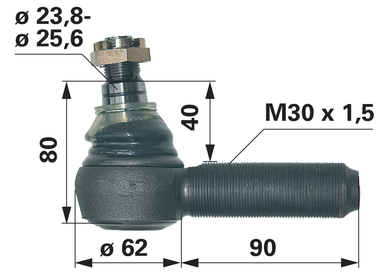 Kugelgelenk – passend für Claas 694264.0 GartenShop24