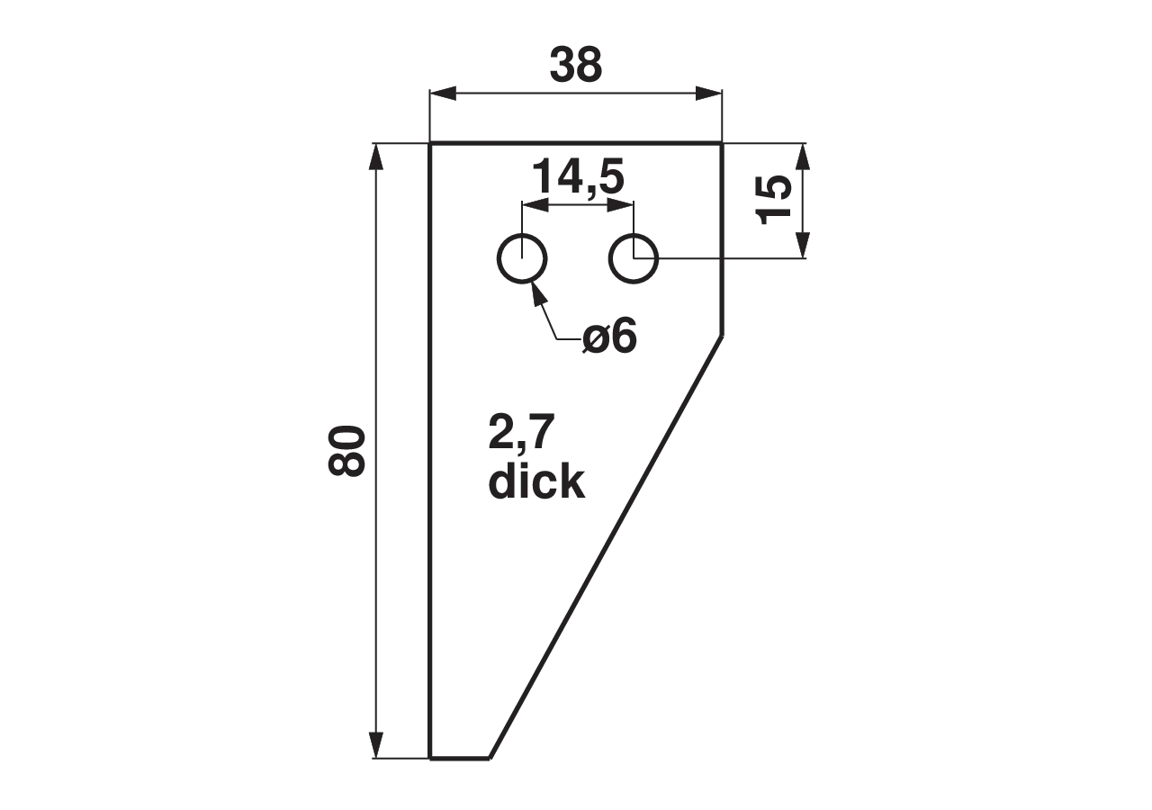 Putzklinge 13,6 mm GartenShop24