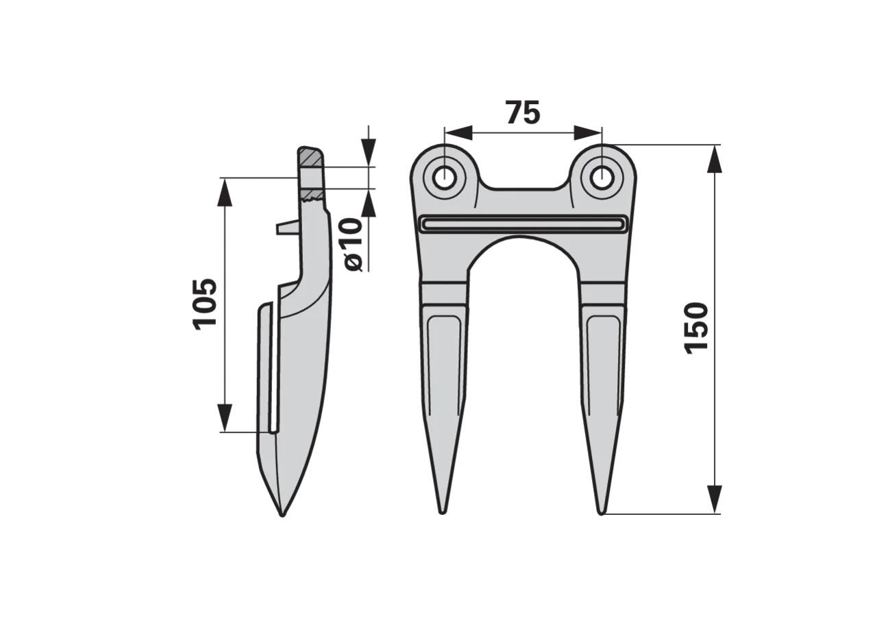 Doppelfinger – passend für Claas 521282.2 GartenShop24