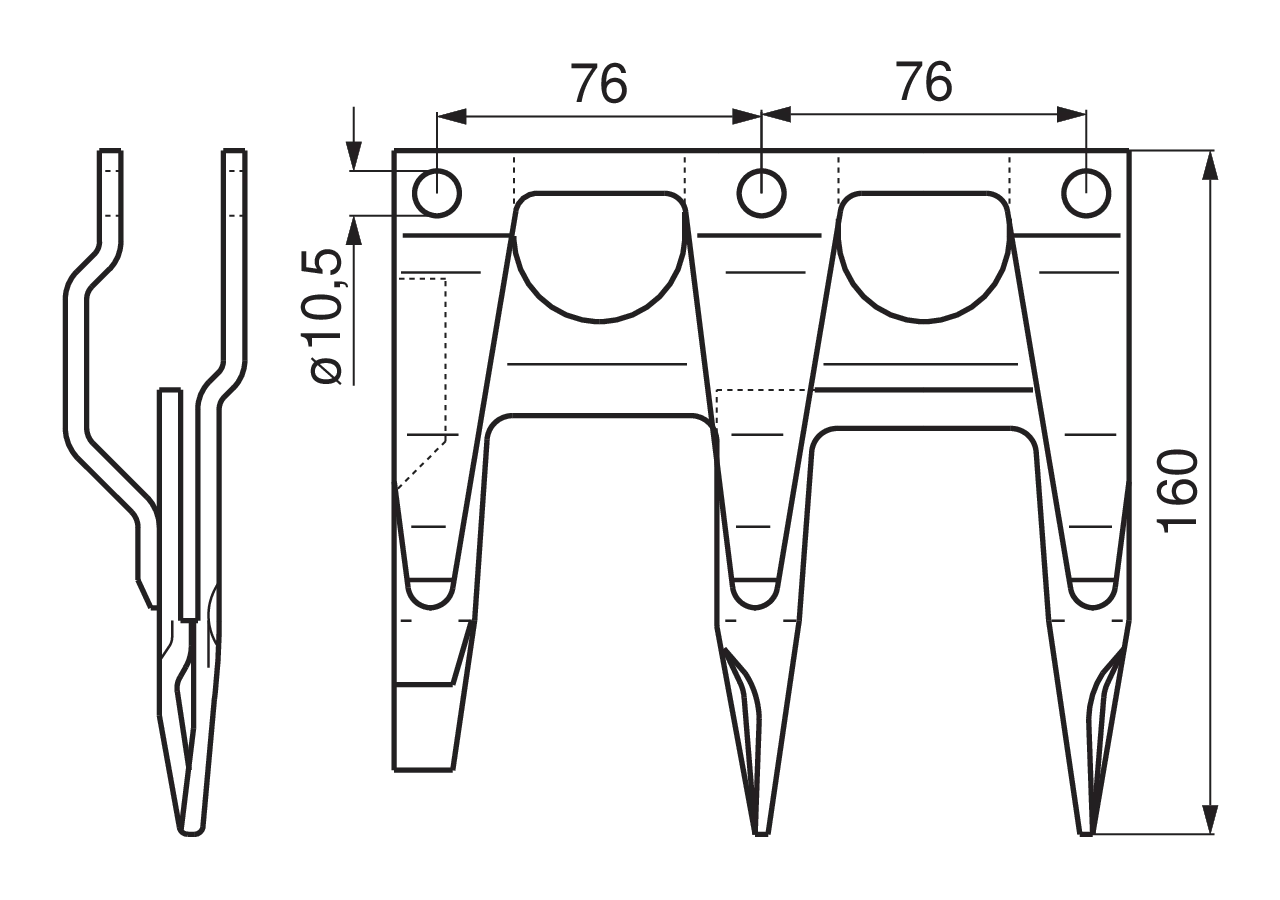 Führungsdreifachfinger GartenShop24