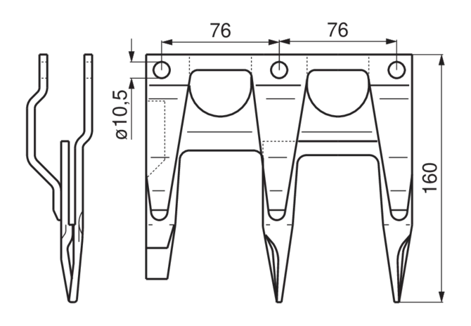 Führungsdreifachfinger GartenShop24