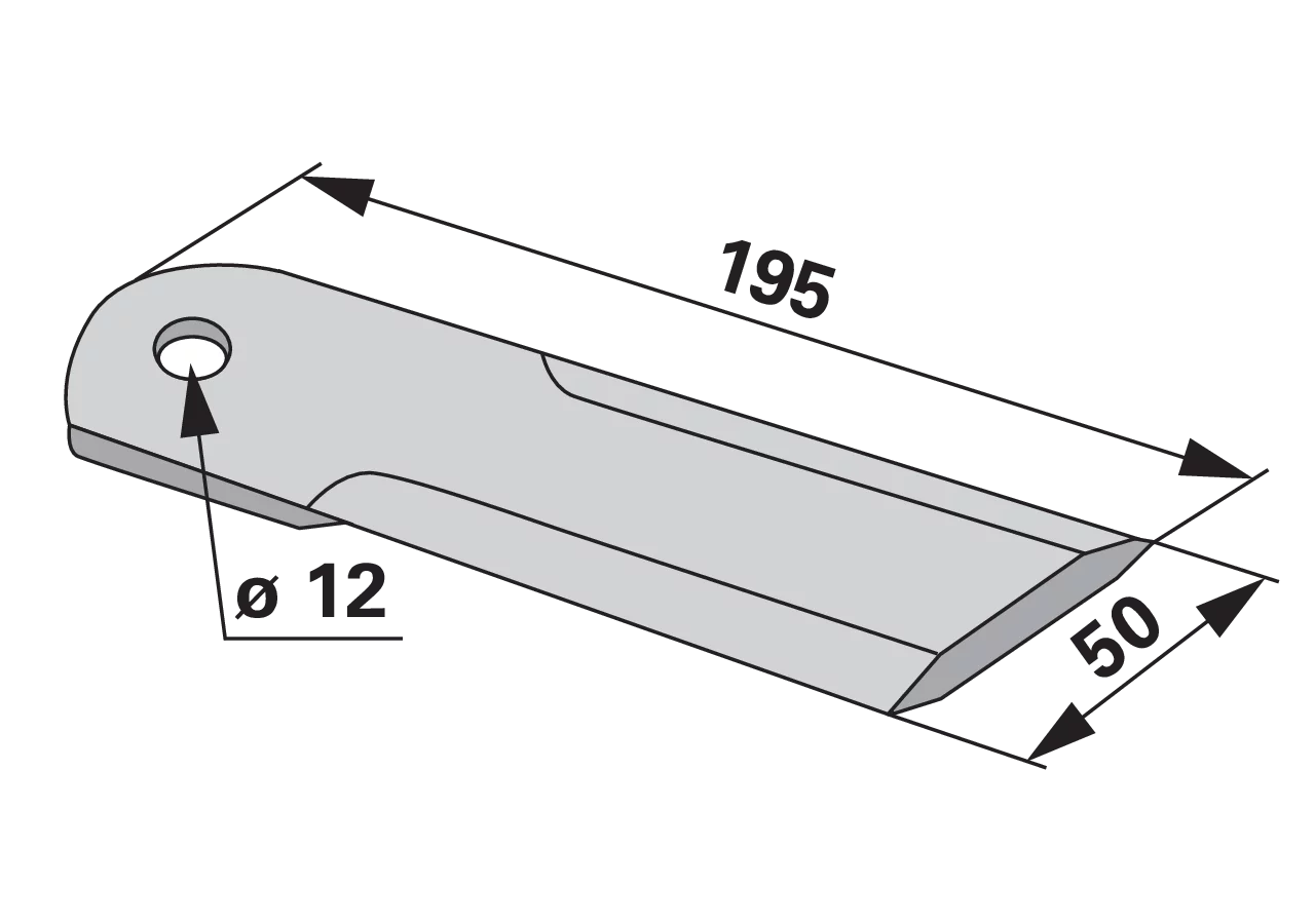 Gegenmesser glatt – passend für Claas 060003.0 GartenShop24