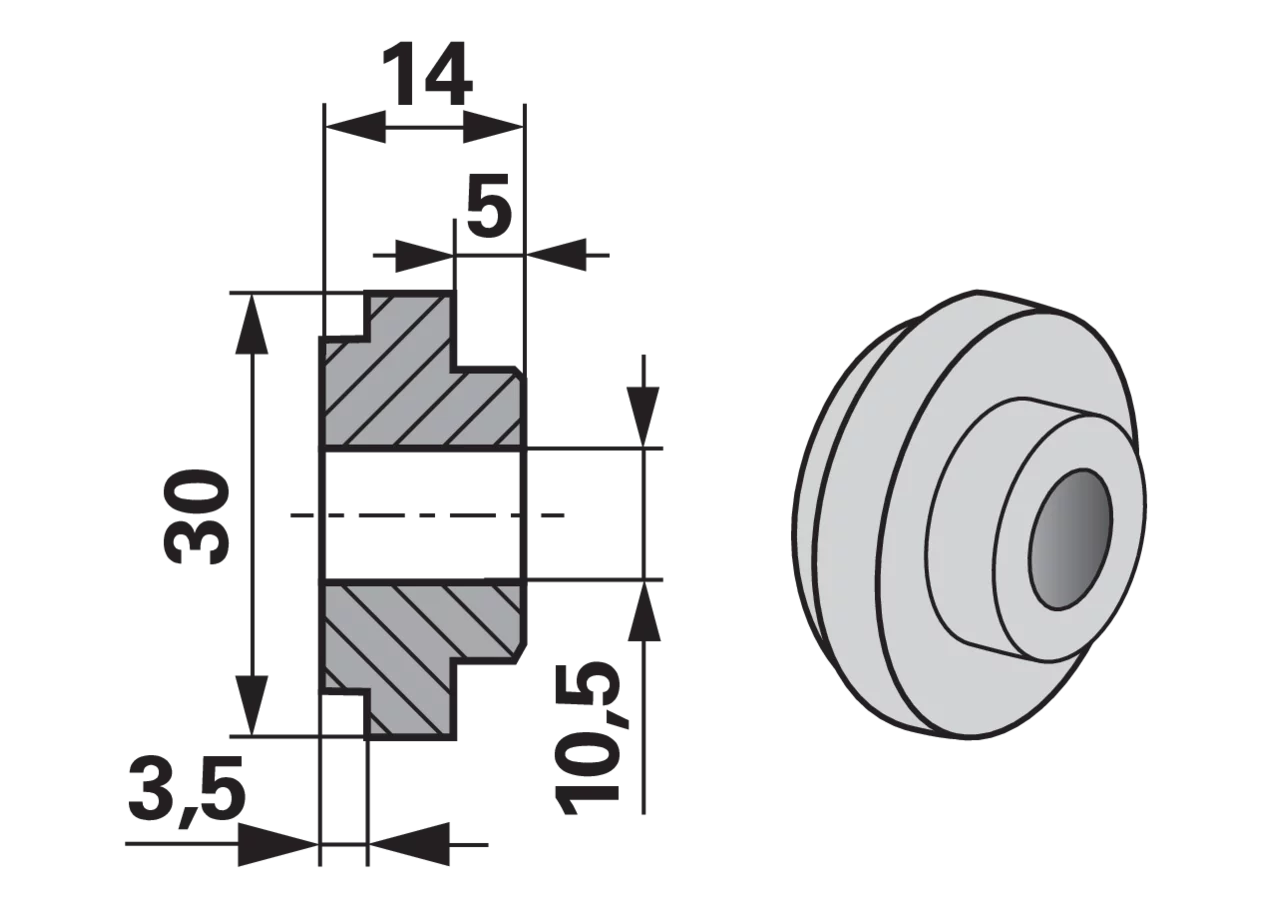 Buchse – passend für Claas 736871.2 GartenShop24