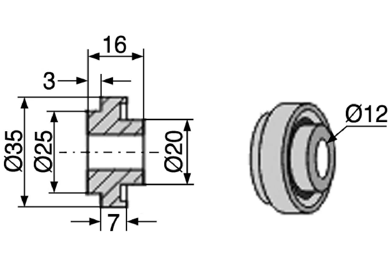 Buchse passend zu Typ Claas 755861.1 GartenShop24