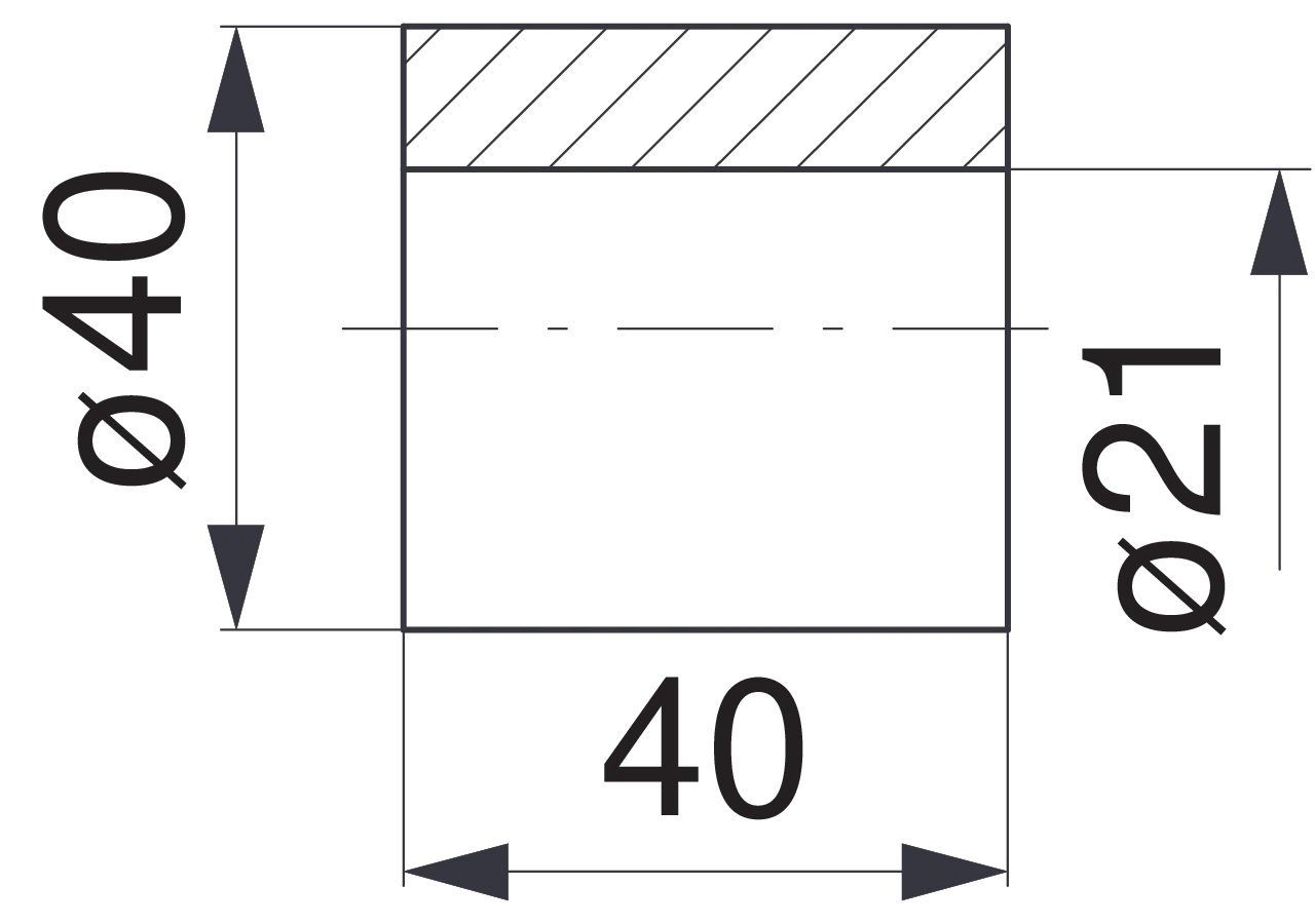 Gummibuchse 40 x 21 x 40 mm GartenShop24