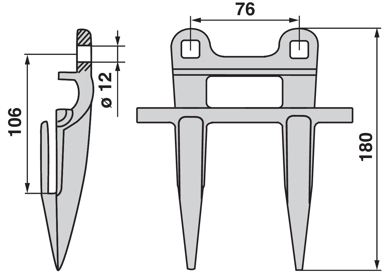 Doppelfinger – passend für Laverda 321115150 GartenShop24