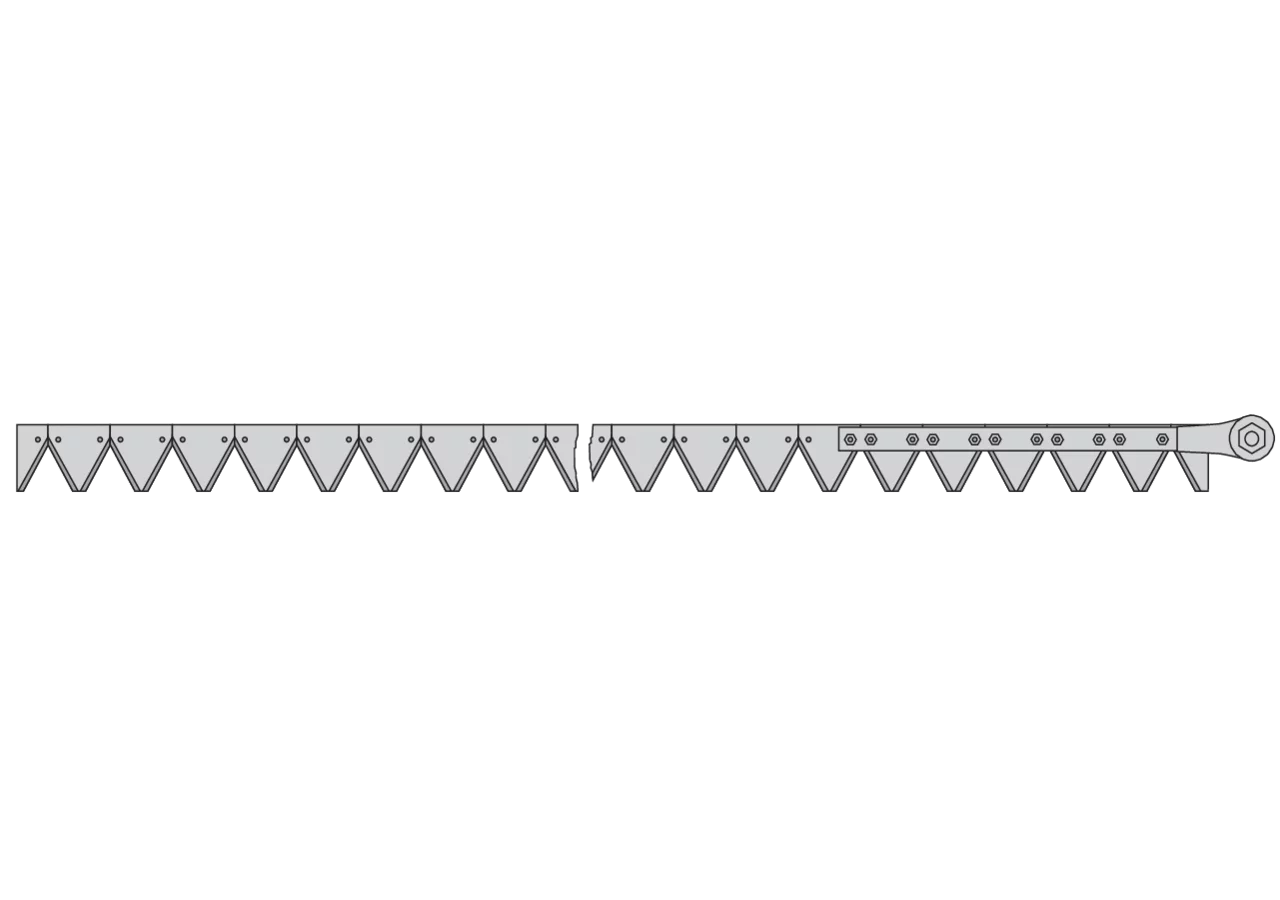 Sektionalmesser – passend für Case 28283010 Schumacher