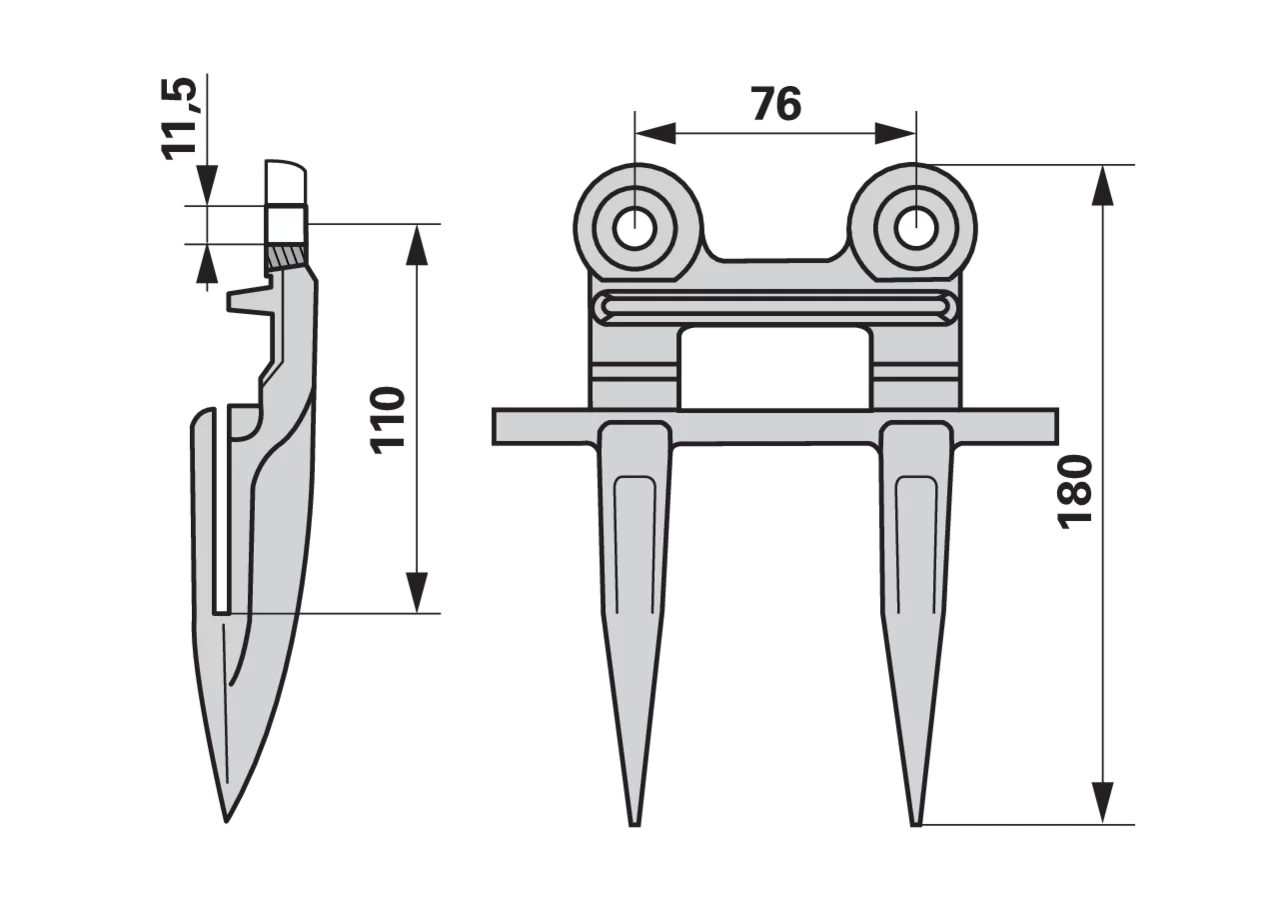 Doppelfinger – passend für Biso 10SF02 GartenShop24