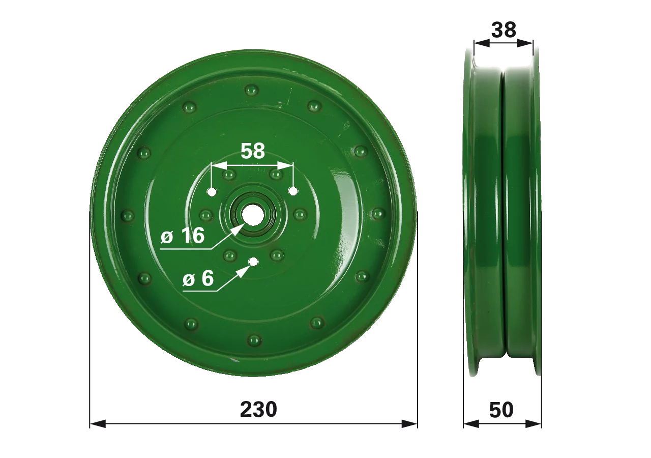 Spannrolle – passend für John Deere AH85276 GartenShop24