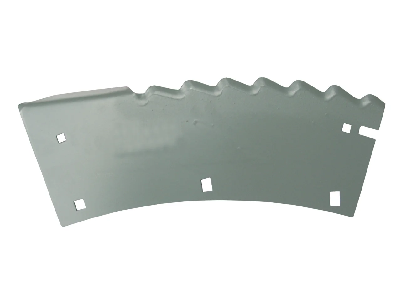 Sägemesser rechts hartstoffbeschichtet mit Löffel 400 x 162 x 3 mm für Maisgebis GartenShop24