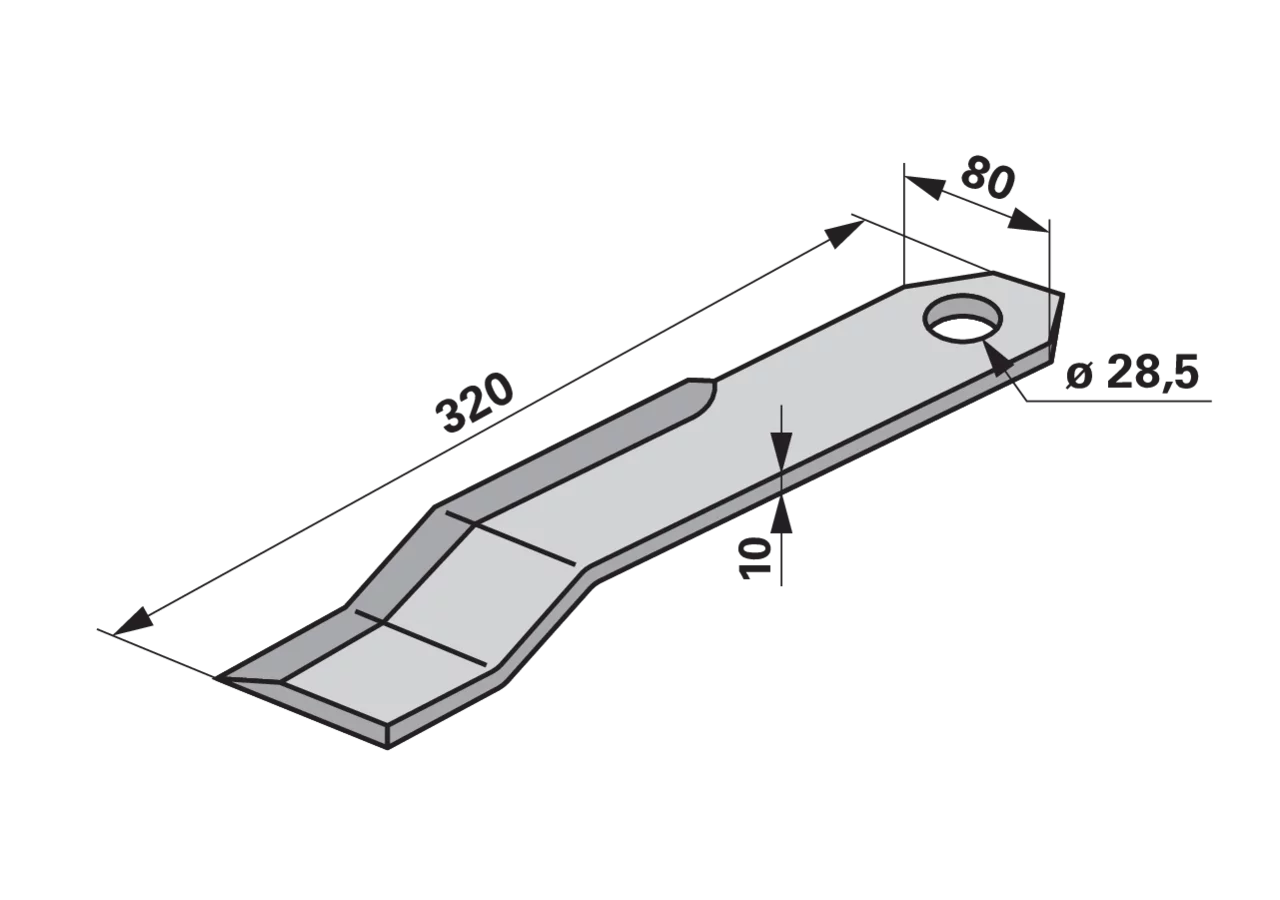 Schlegelmesser rechts – passend für Schmidt 139197-8 GartenShop24