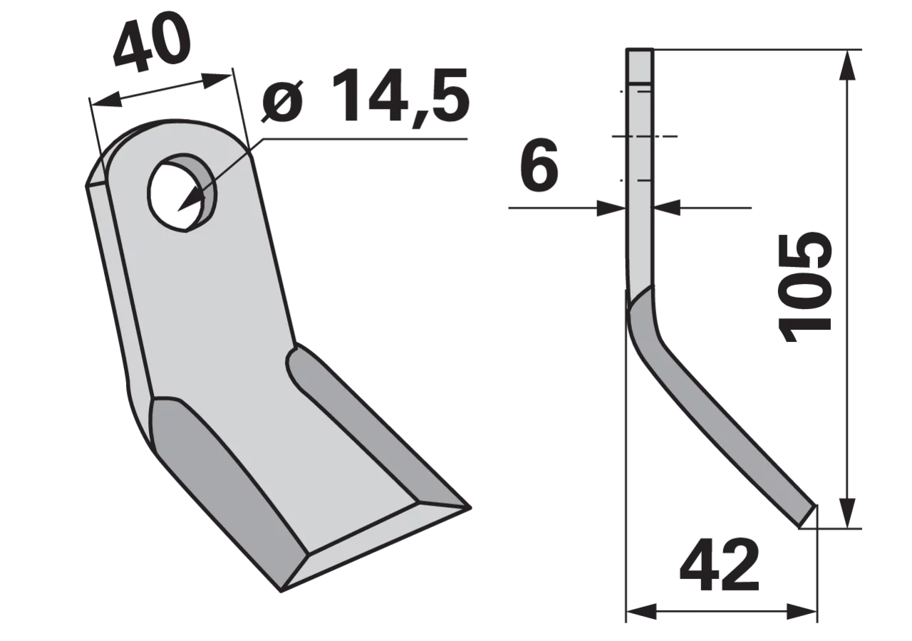 Y-Messer – passend für Rapid 14000407 GartenShop24