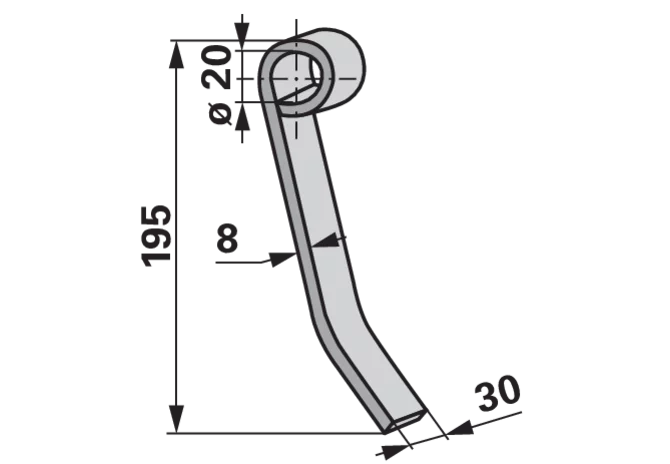 Schlegelmesser – passend für Kverneland 6401077 GartenShop24