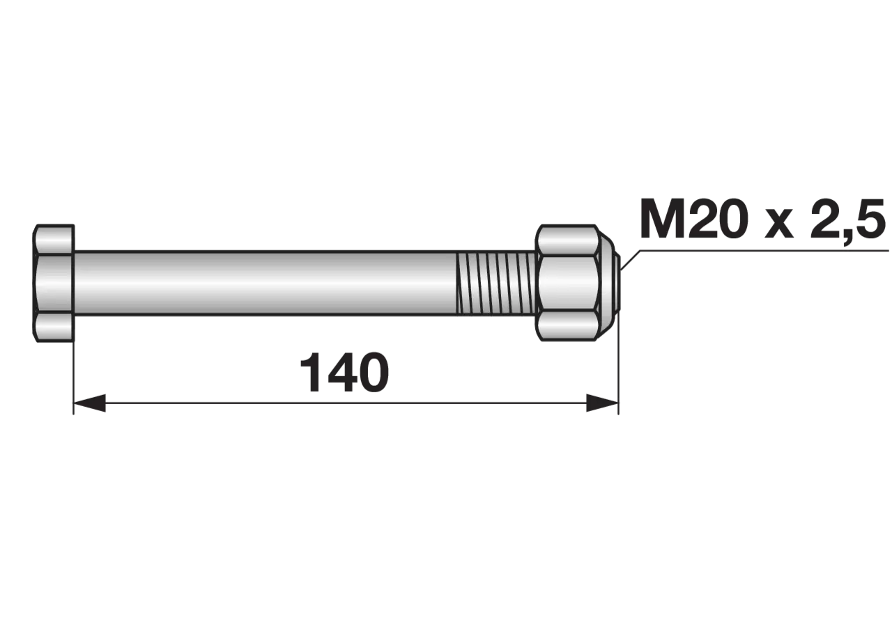Sechskantschraube – passend für Perfect 311668 GartenShop24