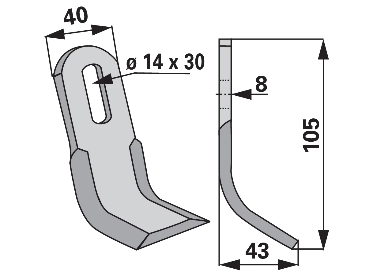 Y-Messer – passend für Ferri 901068 GartenShop24