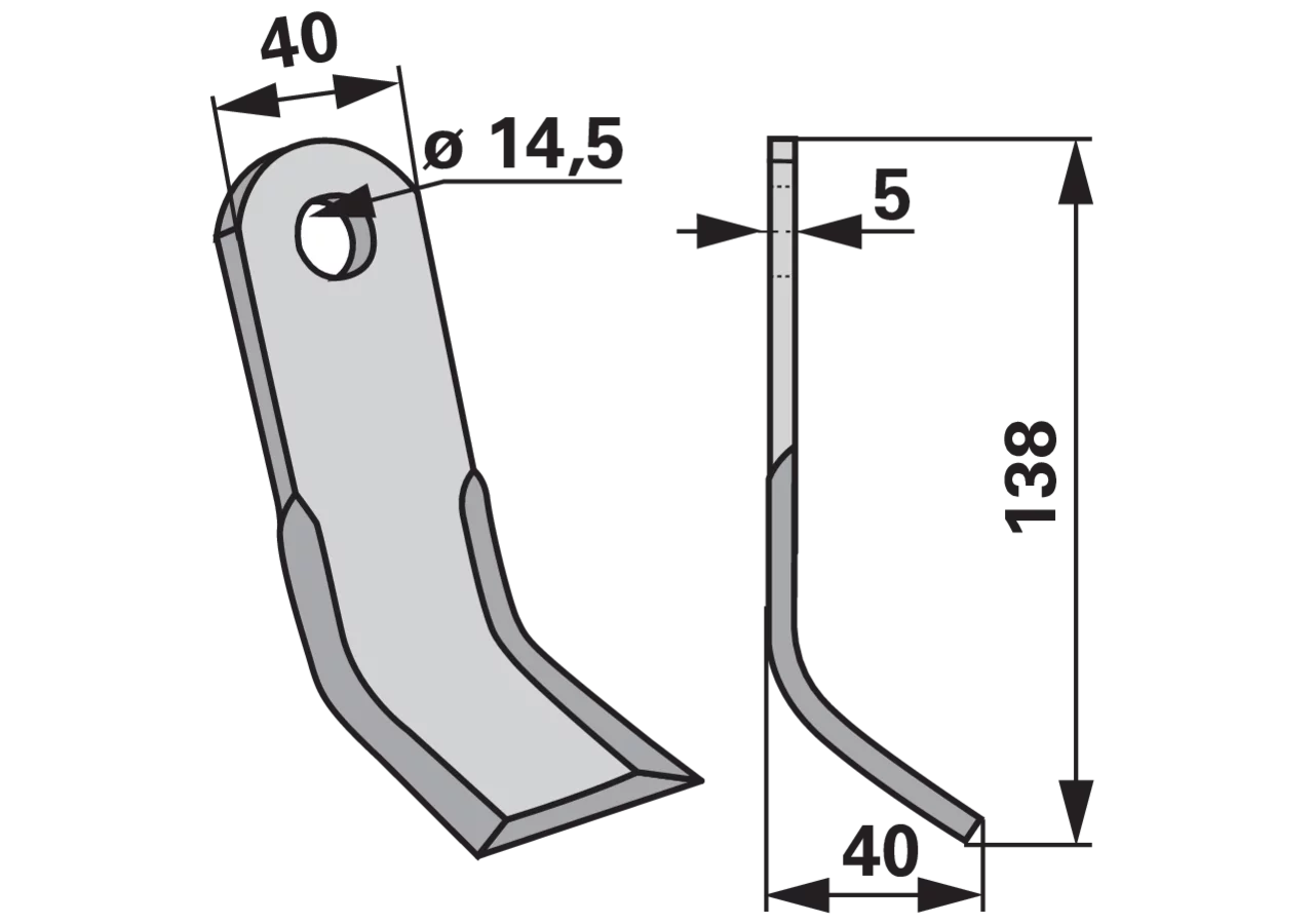 Y-Messer – passend für Kverneland 6200080 GartenShop24