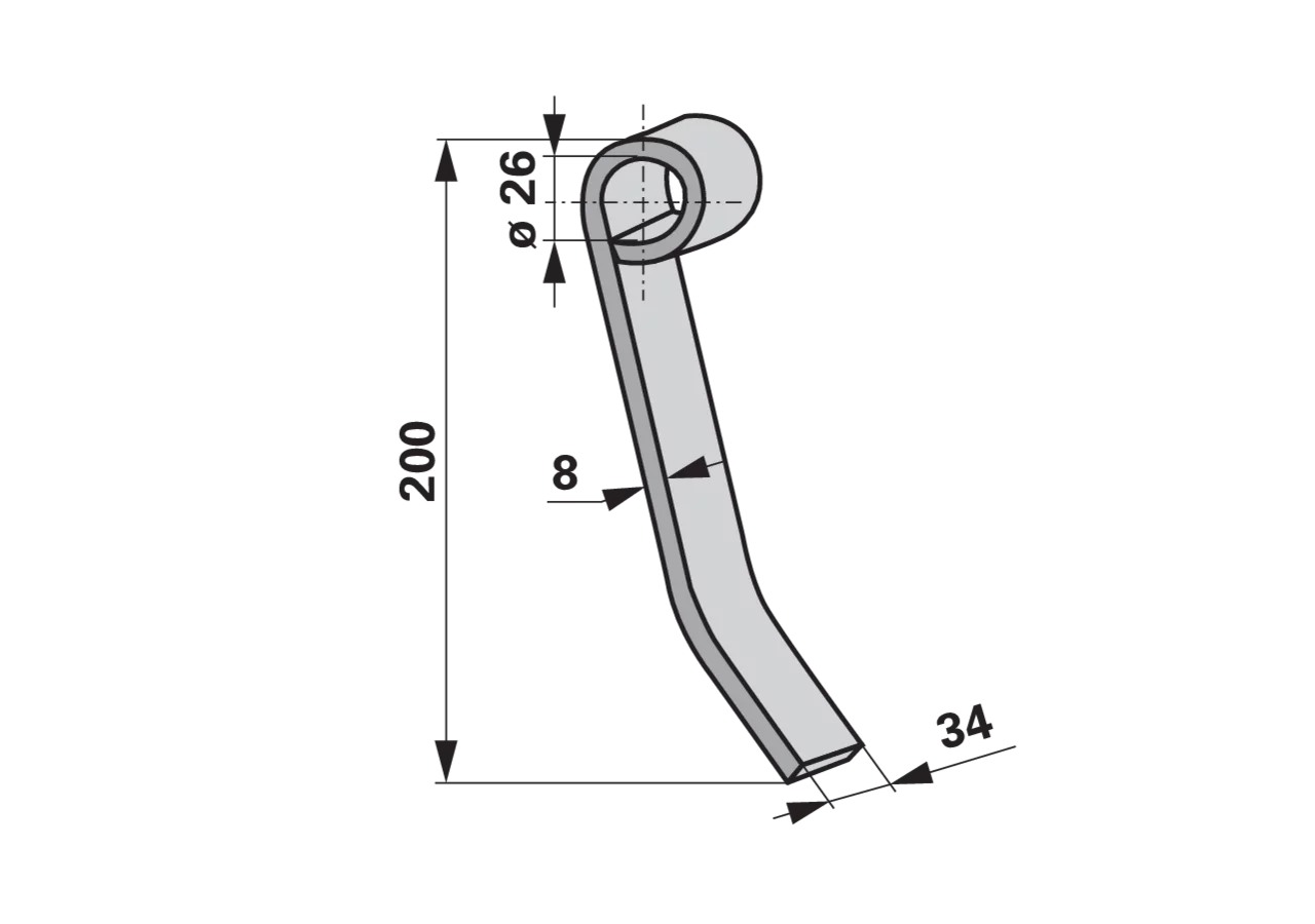 Schlegelmesser – passend für Kuhn 6060179 GartenShop24