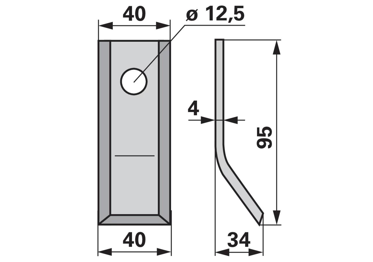 Y-Messer – passend für Agria 79084 GartenShop24