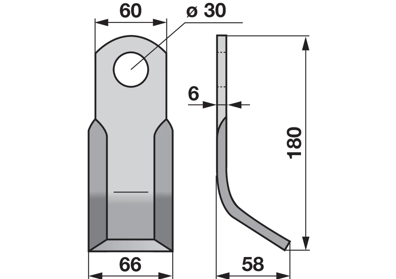 Y-Messer Breite 58 mm GartenShop24