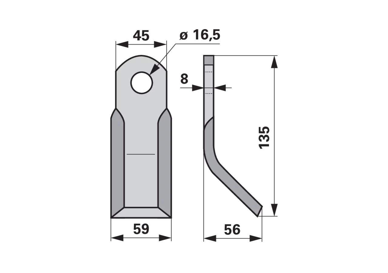 Y-Messer – passend für Kuhn 6061201 GartenShop24
