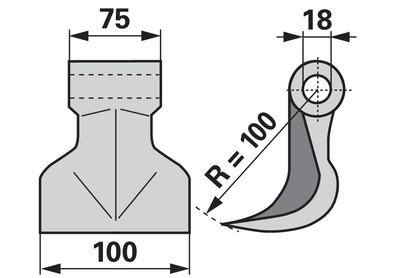 Schlaghammer B=100 H=100 Lo=18 GartenShop24