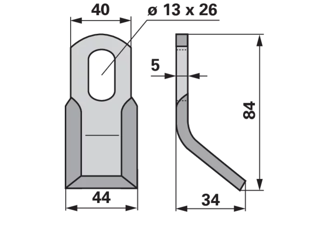 Y-Messer – passend für Noremat 103006 GartenShop24