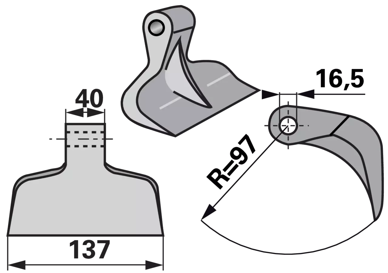 Schlaghammer B=137 H=97 Lo 16,5 GartenShop24