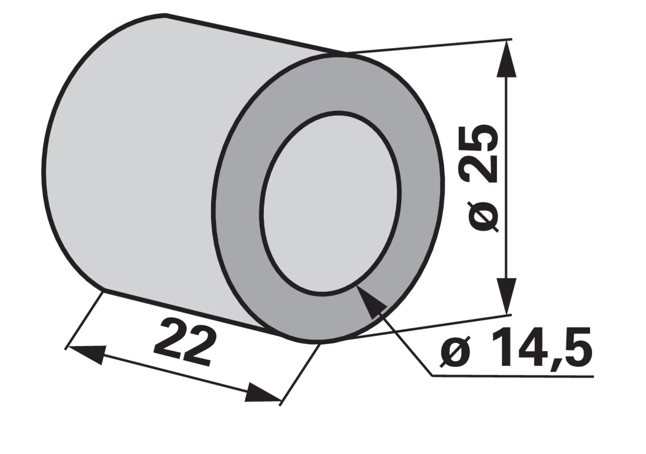 Buchse 14,5x25x22mm GartenShop24