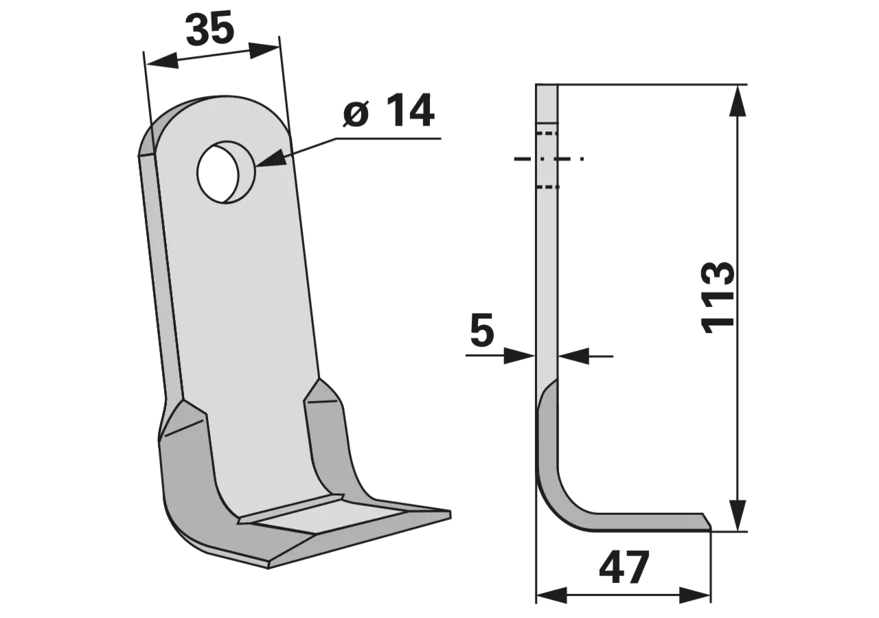 Y-Messer – passend für Avant A47872 GartenShop24