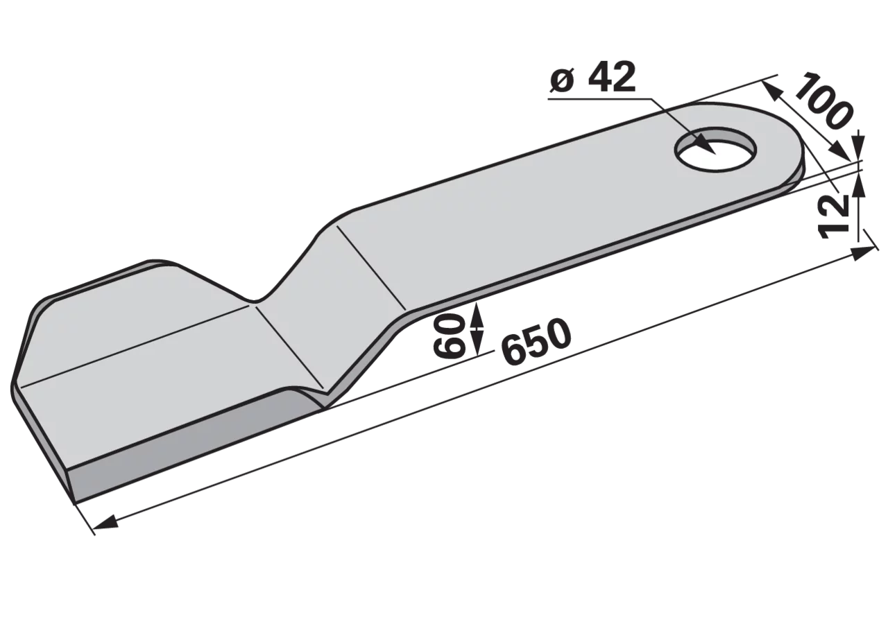 Messer rechts – passend für Sauerburger 41030267 GartenShop24