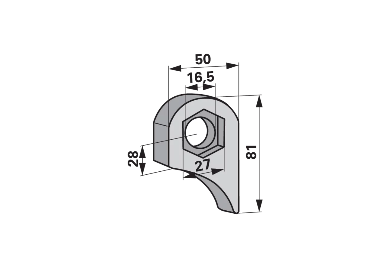 Halter – passend für Berti ISK = 27 GartenShop24